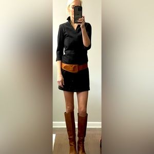 J. McLaughlin, black velour dress, sz. XS